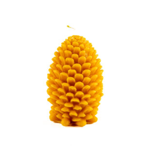 Chandelle de cire d’abeille « cocotte » (3 couleurs)